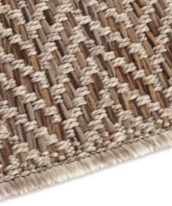 Binnen & buiten vloerkleed Caen Elle Decoration - bruin - close up, thumbnail