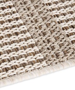 Jute buitenkleed Laon Elle Decoration - crème - close up, thumbnail