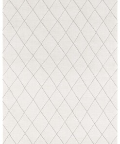 Design vloerkleed ruiten Sannois Elle Decoration - crème/grijs - overzicht boven