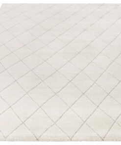 Design vloerkleed ruiten Sannois Elle Decoration - lichtgrijs/grijs - overzicht schuin, thumbnail