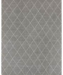 Design vloerkleed ruiten Sannois Elle Decoration - grijs/crème - overzicht boven