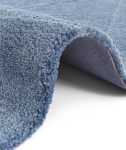 Design vloerkleed Arles Elle Decoration - blauw/zilver - close up, thumbnail