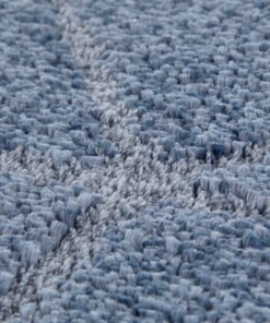 Design vloerkleed Arles Elle Decoration - blauw/zilver - close up, thumbnail
