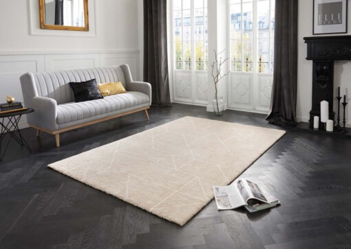 Design vloerkleed Arles Elle Decoration - beige/crème - sfeer