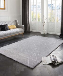 Design vloerkleed Arles Elle Decoration - grijs/crème - sfeer