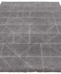 Design vloerkleed Arles Elle Decoration - grijs/zilver - overzicht schuin, thumbnail