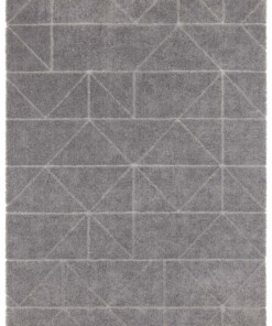 Design vloerkleed Arles Elle Decoration - grijs/zilver - overzicht boven