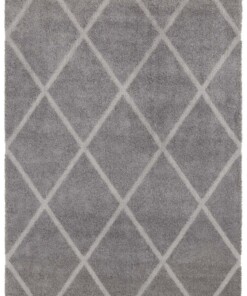 Design vloerkleed Lunel Elle Decoration - grijs/zilver - overzicht boven