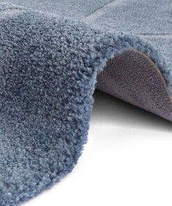 Design vloerkleed Lunel Elle Decoration - blauw/zilver - close up, thumbnail