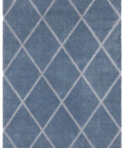 Design vloerkleed Lunel Elle Decoration - blauw/zilver - overzicht boven, thumbnail