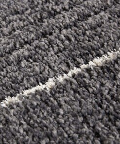 Design vloerkleed Castres Elle Decoration - donkergrijs/crème - close up, thumbnail