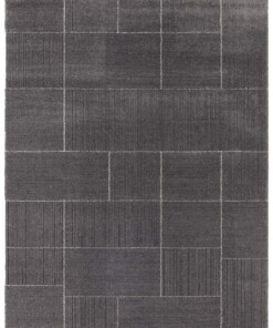 Design vloerkleed Castres Elle Decoration - donkergrijs/crème - overzicht boven, thumbnail