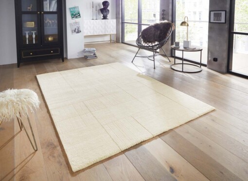 Design vloerkleed Castres Elle Decoration - crème - sfeer
