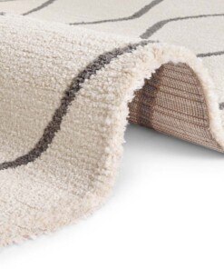 Design vloerkleed Vienne Elle Decoration - crème/grijs - close up