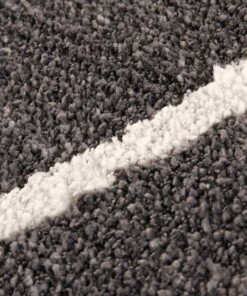 Design vloerkleed Vienne Elle Decoration - donkergrijs/crème - close up, thumbnail