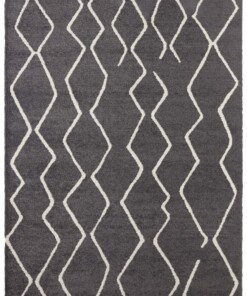 Design vloerkleed Vienne Elle Decoration - donkergrijs/crème - overzicht boven, thumbnail