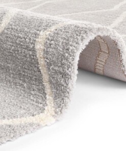 Design vloerkleed Vienne Elle Decoration - grijs/crème - close up, thumbnail