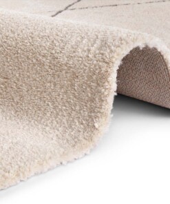 Scandinavisch vloerkleed Massy Elle Decoration - crème/grijs - close up, thumbnail