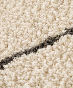 Scandinavisch vloerkleed Massy Elle Decoration - crème/grijs - close up, thumbnail