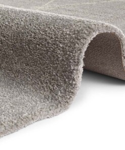 Scandinavisch vloerkleed Massy Elle Decoration - grijs/crème - close up, thumbnail