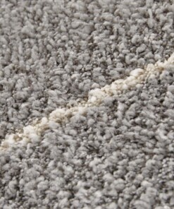 Scandinavisch vloerkleed Massy Elle Decoration - grijs/crème - close up, thumbnail