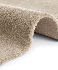 Scandinavisch vloerkleed Massy Elle Decoration - beige/crème - close up, thumbnail