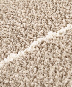 Scandinavisch vloerkleed Massy Elle Decoration - beige/crème - close up, thumbnail