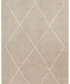 Scandinavisch vloerkleed Massy Elle Decoration - beige/crème - overzicht boven, thumbnail