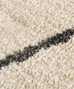 Design vloerkleed Beaune Elle Decoration - crème/grijs - close up, thumbnail