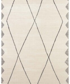 Design vloerkleed Beaune Elle Decoration - crème/grijs - overzicht boven, thumbnail