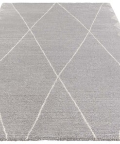 Design vloerkleed Beaune Elle Decoration - grijs/crème - overzicht schuin, thumbnail