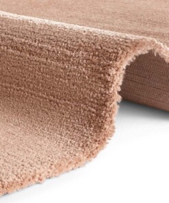 Design vloerkleed Loos Elle Decoration - apricot/roze - close up