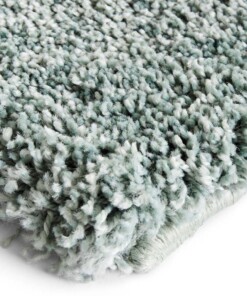 Hoogpolig vloerkleed Bron Elle Decoration - groen/crème - close up, thumbnail