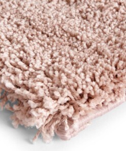 Hoogpolig vloerkleed Bron Elle Decoration - roze/crème - close up, thumbnail