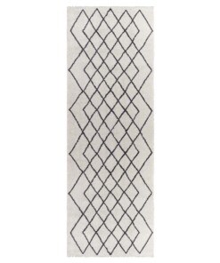 Loper hoogpolig Bron Elle Decoration - zilver/antraciet - overzicht boven, thumbnail Loper hoogpolig Bron Elle Decoration - zilver/antraciet - overzicht boven, thumbnail