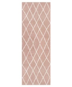 Loper Scandinavisch Abbe Elle Decoration - roze/crème - overzicht boven