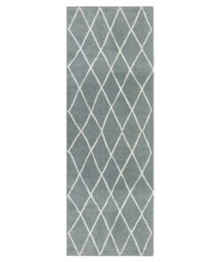 Loper Scandinavisch Abbe Elle Decoration - groen/crème - overzicht boven, thumbnail