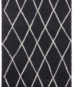 Scandinavisch vloerkleed Elle Decoration Abbe - antraciet/zilver - overzicht boven, thumbnail Scandinavisch vloerkleed Elle Decoration Abbe - antraciet/zilver - overzicht boven, thumbnail