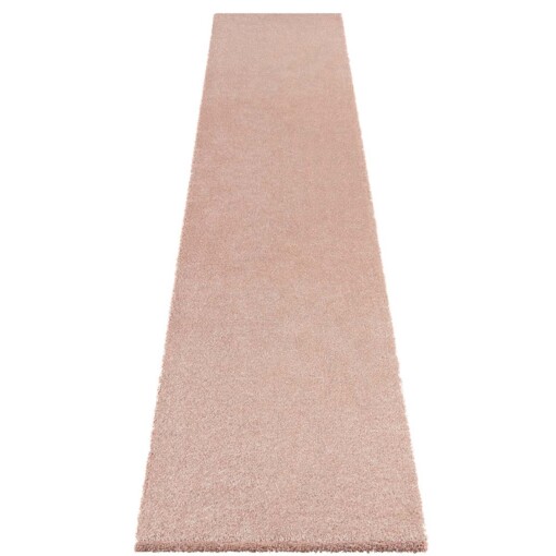 Loper hoogpolig Orly Elle Decoration - roze - overzicht boven