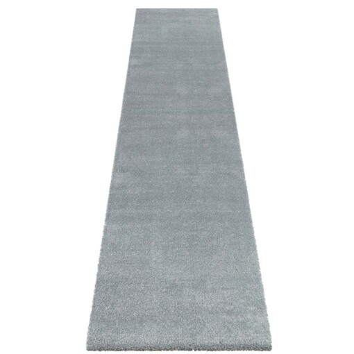 Loper hoogpolig Orly Elle Decoration - blauw - overzicht boven