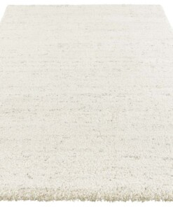 Hoogpolig vloerkleed Orly Elle Decoration - crème - overzicht schuin, thumbnail