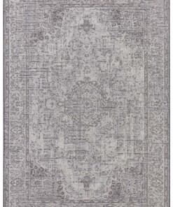 Binnen & buiten vloerkleed Cenon Elle Decoration - grijs - overzicht boven, thumbnail