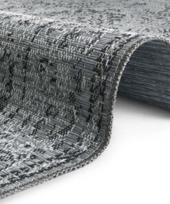 Loper binnen & buiten Cenon Elle Decoration - blauw - close up, thumbnail