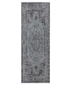 Loper binnen & buiten Cenon Elle Decoration - blauw - overzicht boven, thumbnail