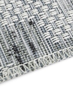 Binnen & buiten vloerkleed Creil Elle Decoration - blauw/crème - close up, thumbnail Binnen & buiten vloerkleed Creil Elle Decoration - blauw/crème - close up, thumbnail