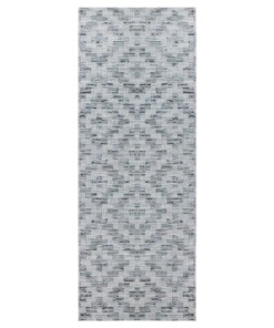 Loper binnen & buiten Creil Elle Decoration - blauw/crème - overzicht boven, thumbnail