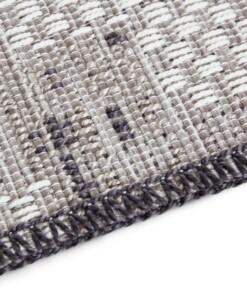 Binnen & buiten vloerkleed Creil Elle Decoration - grijs/crème - close up, thumbnail