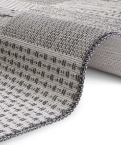 Loper binnen & buiten Agen Elle Decoration - crème/antraciet - close up, thumbnail Loper binnen & buiten Agen Elle Decoration - crème/antraciet - close up, thumbnail