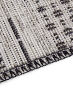 Loper binnen & buiten Agen Elle Decoration - crème/antraciet - close up, thumbnail Loper binnen & buiten Agen Elle Decoration - crème/antraciet - close up, thumbnail