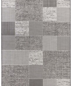 Binnen & buiten vloerkleed Agen Elle Decoration - crème/antraciet - overzicht boven, thumbnail